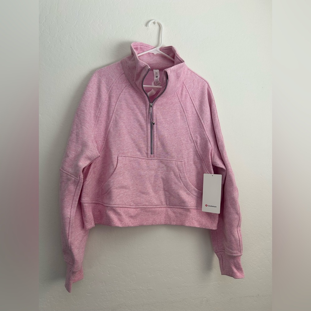 NWT Lululemon Scuba Oversized Funnel Neck M/L - Heathered Vita Pink (HTVP)